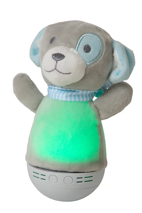 Lucide DOLLY - Tischlampe Kinderzimmer - Batterien - LED - 1x3W 2700K - Mit Musikfunktion - Grau - detail 1